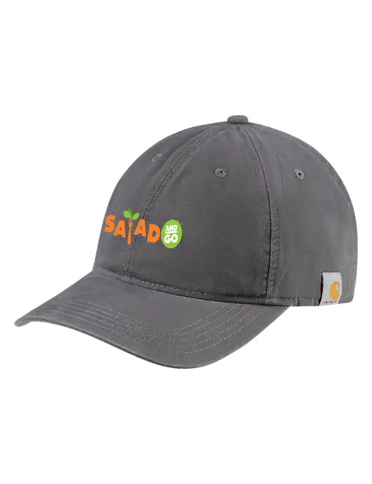 Carhartt Dark Grey Cotton Canvas Cap w/Salad And Go Logo