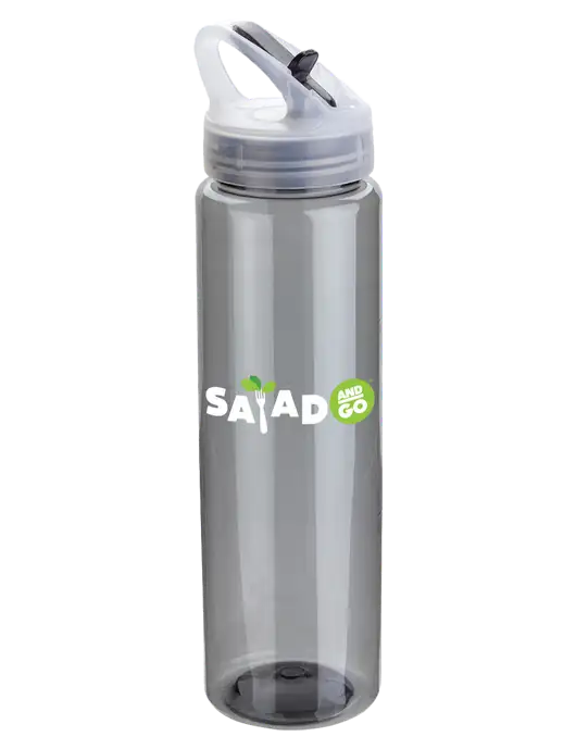 Buddy Smoke 32 oz PET Bottle with Flip Lid w/Salad And Go Logo
