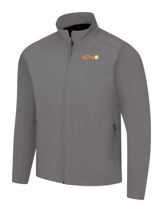 Medium Grey Core Soft Shell Jacket w/Salad And Go Logo