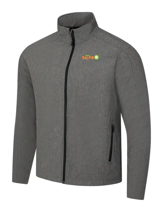 Medium Grey Heather Core Soft Shell Jacket w/Salad And Go Logo
