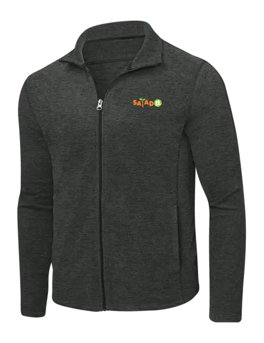 Charcoal Heather Microfleece Full-Zip Jacket w/Salad And Go Logo