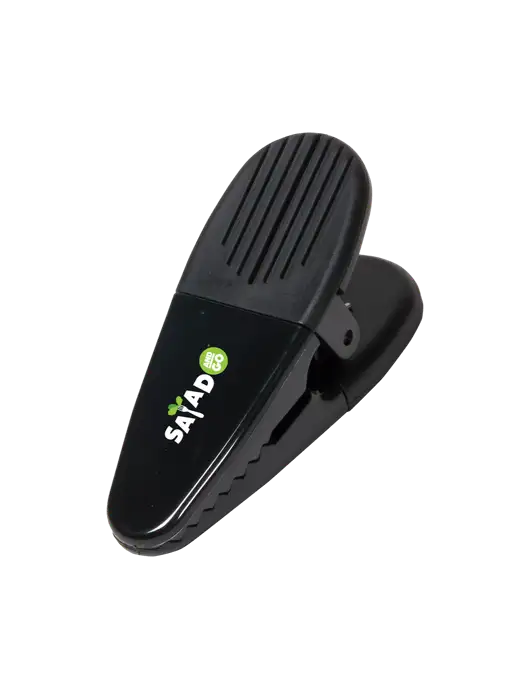 Magnetic Black Power Clip w/Salad And Go Logo