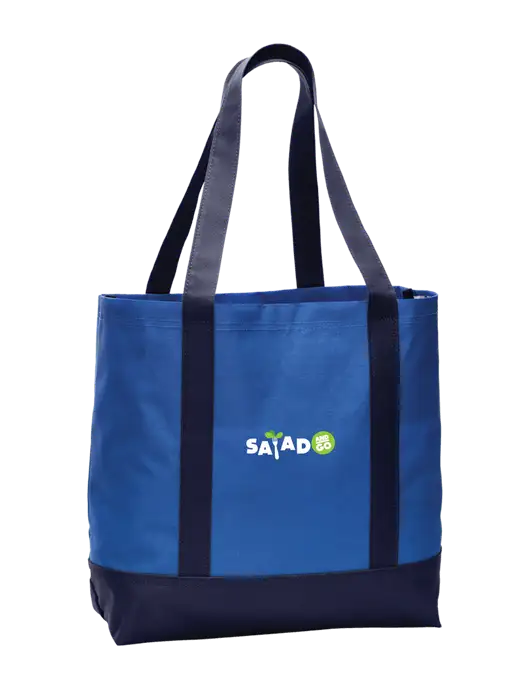 Carryall Blue/Navy Day Tote Twilight w/Salad And Go Logo