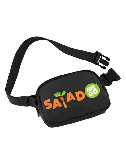 AeroLOFT Anywhere Black Belt Bag w/Salad And Go Logo