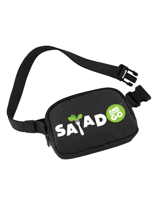 AeroLOFT Anywhere Black Belt Bag w/Salad And Go Logo