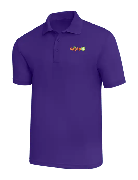 Purple PosiCharge RacerMesh Polo w/Salad And Go Logo