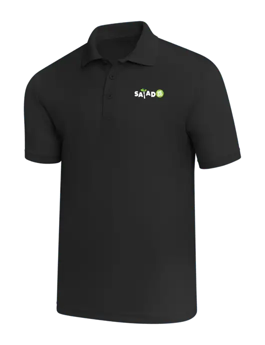 Black PosiCharge RacerMesh Polo w/Salad And Go Logo