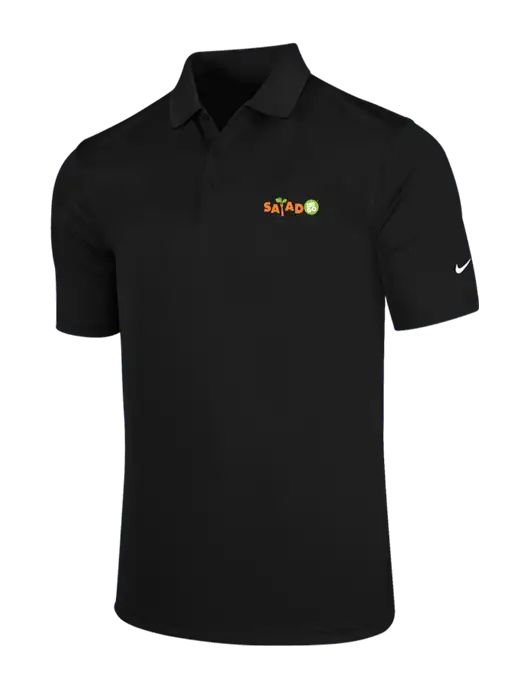 NIKE Black Dri-Fit Players Victory Polo w/Salad And Go Logo