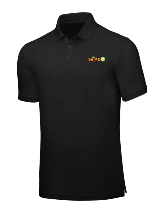 Black Core Classic Pique w/Salad And Go Logo