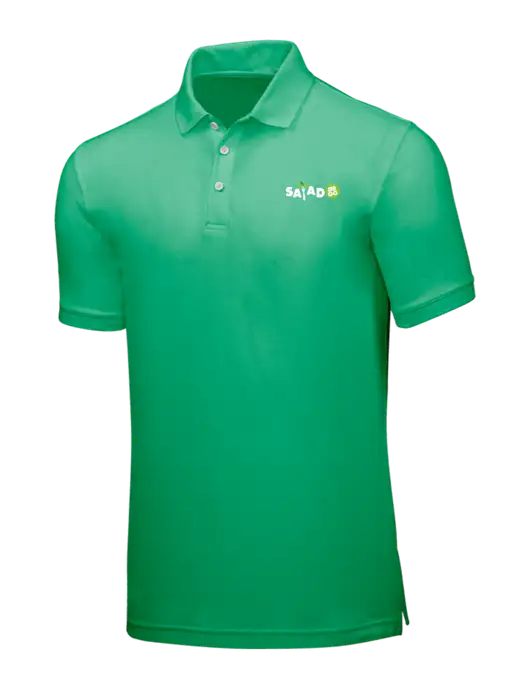 Kelly Green Core Classic Pique w/Salad And Go Logo