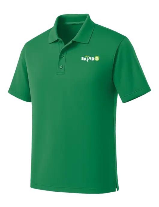 Kelly Green Dry Zone UV Micro Mesh Polo w/Salad And Go Logo