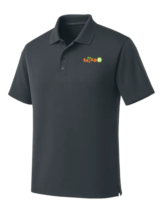 Dark Grey Dry Zone UV Micro Mesh Polo w/Salad And Go Logo