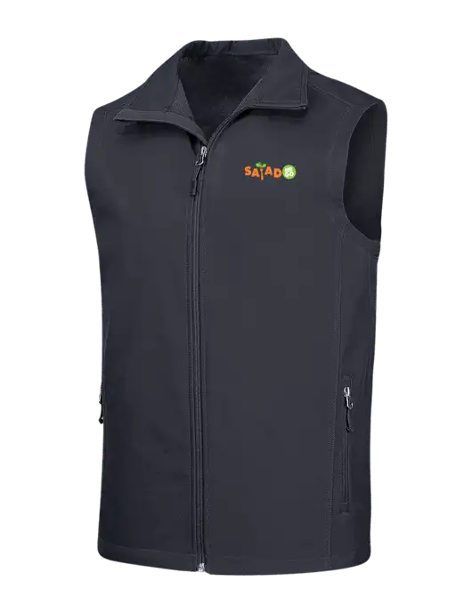 Dark Grey Core Soft Shell Vest w/Salad And Go Logo