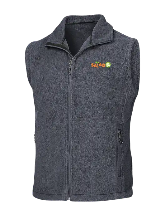 Dark Grey Fleece Vest w/Salad And Go Logo