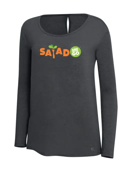OGIO Diesel Grey Womens Luuma Long Sleeve Tunic w/Salad And Go Logo