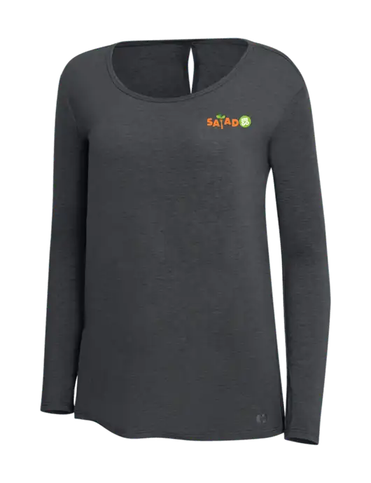 OGIO Diesel Grey Womens Luuma Long Sleeve Tunic w/Salad And Go Logo