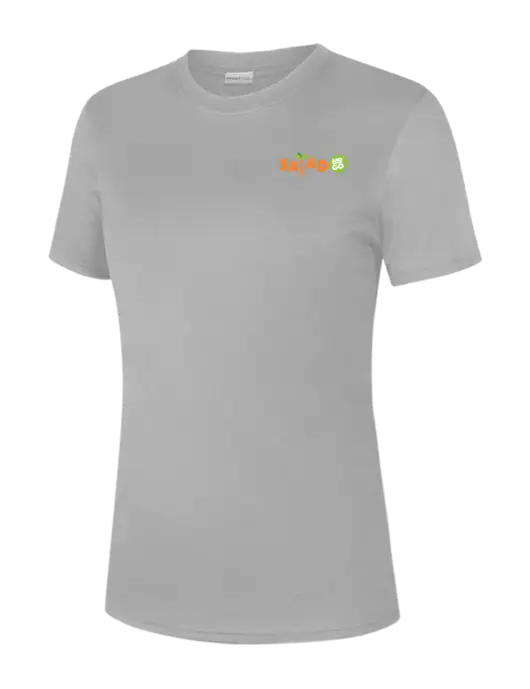  Womens Light Grey PosiCharge Competitor Tee w/Salad And Go Logo