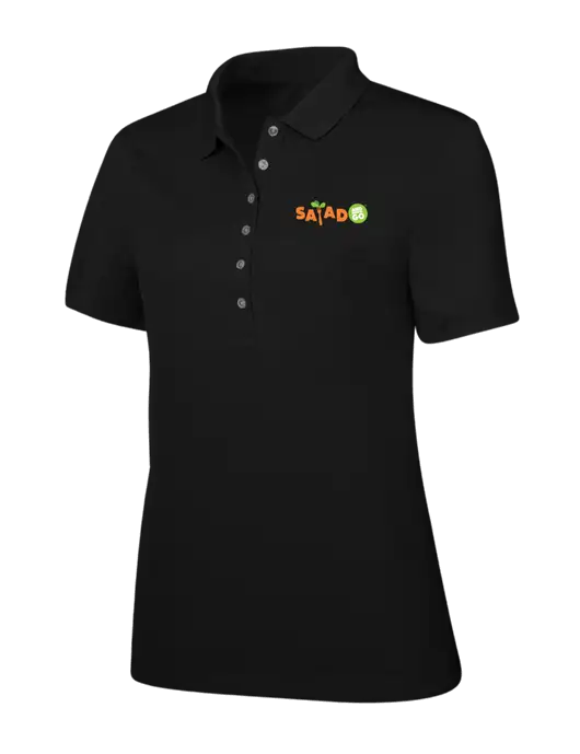 Callaway Womens Ottoman Black Polo w/Salad And Go Logo