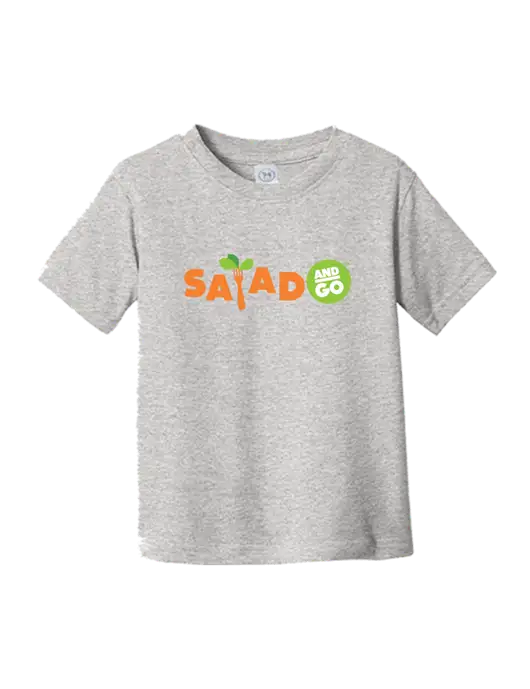 Rabbit Skins Light Grey Heather Toddler Fine Jersey Tee w/Salad And Go Logo