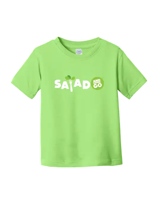 Rabbit Skins Key Lime Toddler Fine Jersey Tee w/Salad And Go Logo