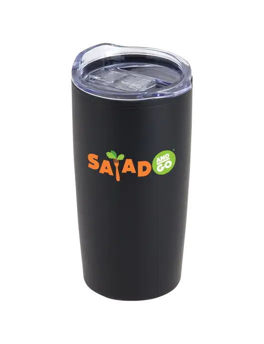 Olympus Black 20 oz Tumbler w/Salad And Go Logo