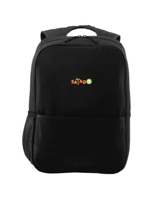 Access Square Laptop Black Backpack w/Salad And Go Logo