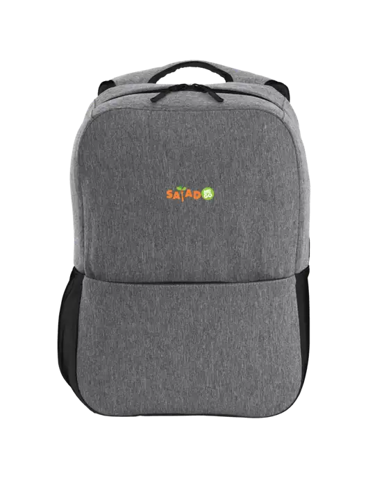 Access Square Laptop Graphite Heather/Black Backpack w/Salad And Go Logo
