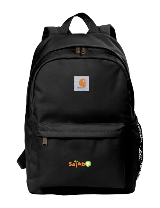 Carhartt Black Canvas Backpack w/Salad And Go Logo