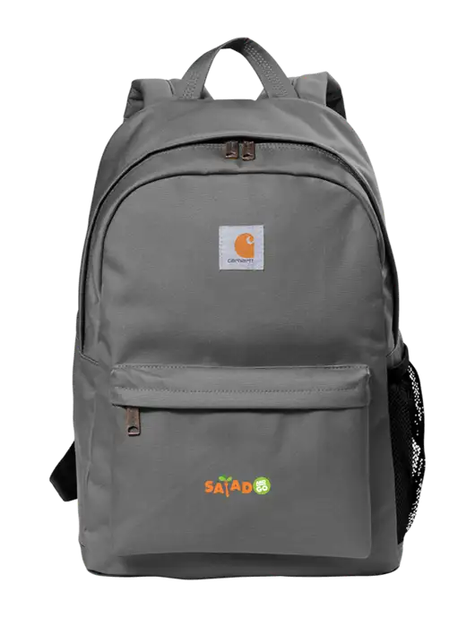 Carhartt Grey Canvas Backpack w/Salad And Go Logo