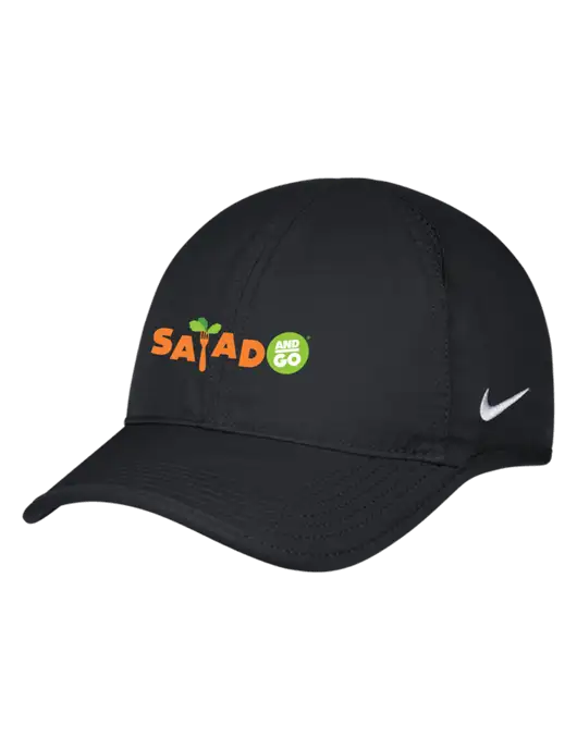 Nike Black Featherlight Cap w/Salad And Go Logo
