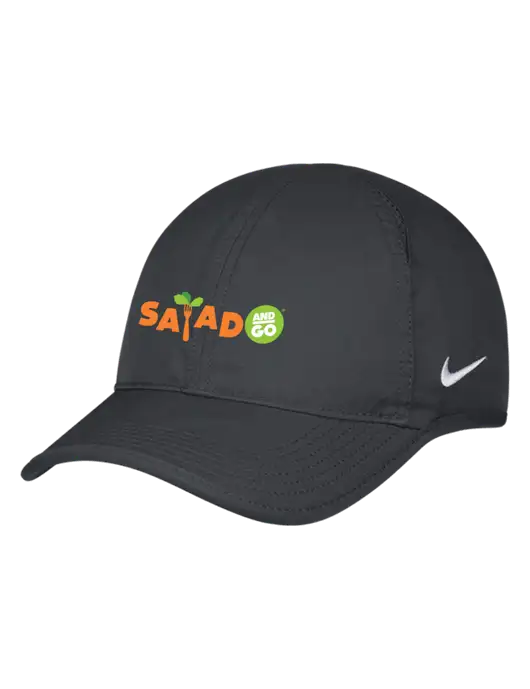 Nike Charcoal Featherlight Cap w/Salad And Go Logo
