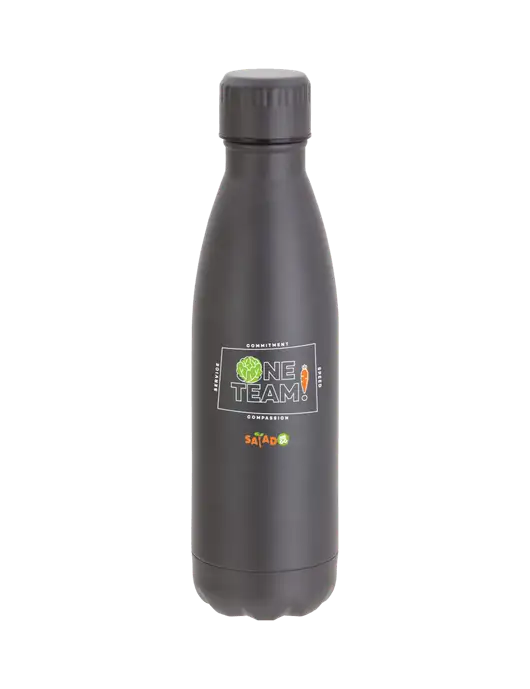 City Go Matte Charcoal 17 oz Insulated Bottle w/One Team Logo