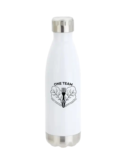 City Go White 17 oz Insulated Bottle w/One Team Logo