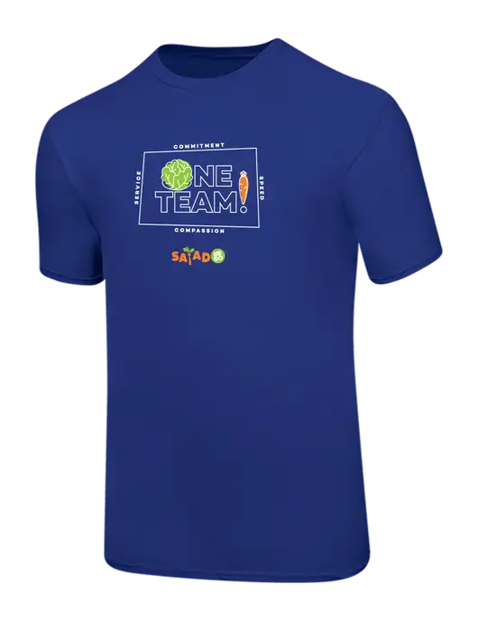 Ring Spun Royal 4.5 oz T-Shirt w/One Team Logo