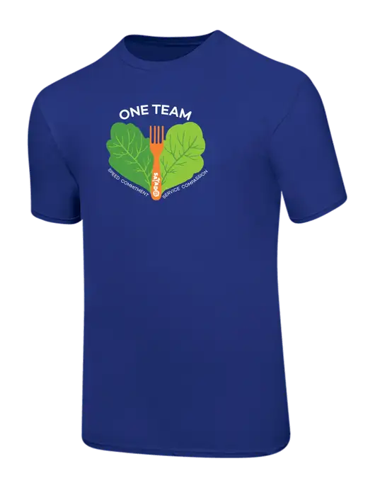 Ring Spun Royal 4.5 oz T-Shirt w/One Team Logo