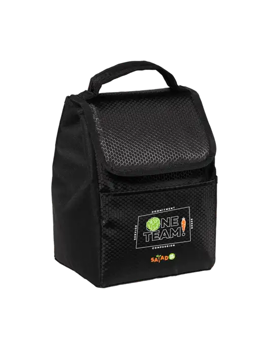 Lunch Bag Black Cooler w/One Team Logo