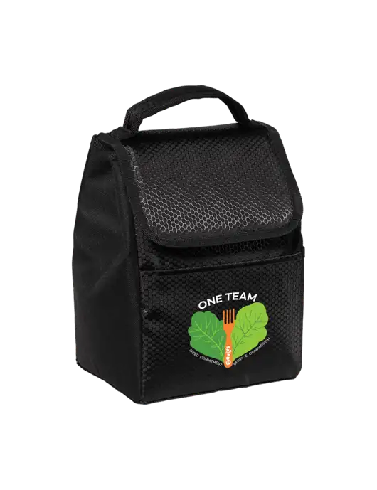Lunch Bag Black Cooler w/One Team Logo