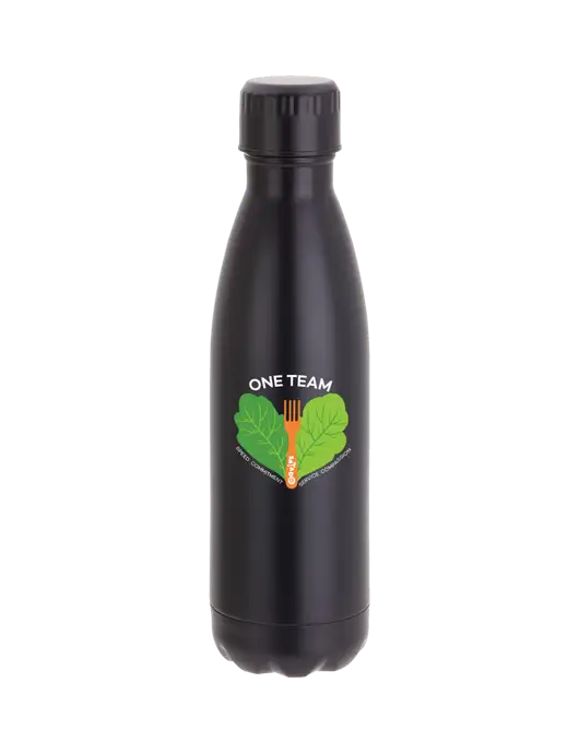 City Go Matte Black 17 oz Insulated Bottle w/One Team Logo