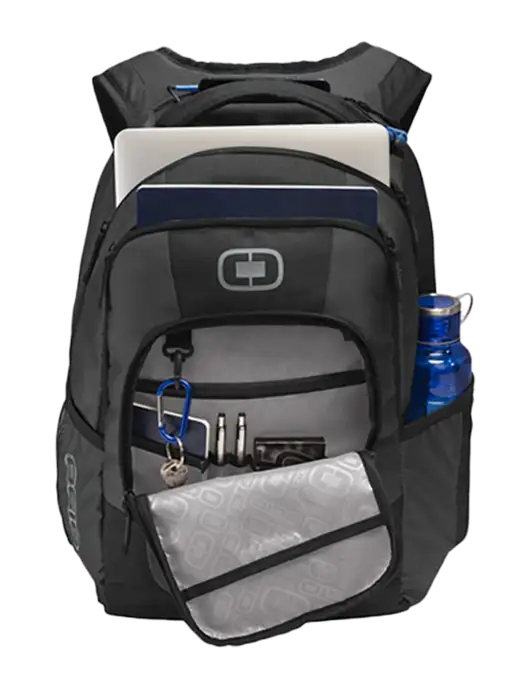 OGIO Diesel Grey Logan Laptop Backpack
 w/Salad And Go Logo